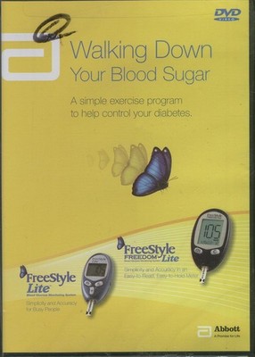 WALKING DOWN YOUR BLOOD SUGAR - Simple Exercise Program Control Diabetes DVD NEW