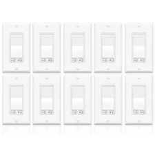 Double Dimmer Light Switch, Greencycle 10PK - 3 Way Dimmer for LED/CFL & Halogen
