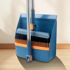 3-in-1 Rotatable And Foldable Magnetic Suction Broom and Dustpan Set&