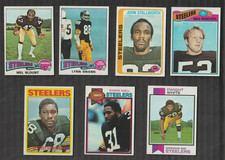 1970's Pittsburgh Steelers Rookie Lot (x7): Swann, Greenwood, Blount, White +