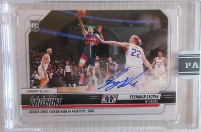 2024-25 Panini Instant NBA Kyshawn George Rookie RC Silver Auto 