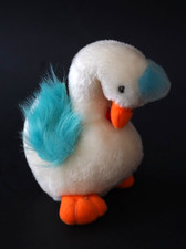 VTG GOOSE WITH RED BOW 6.5" PLUSH