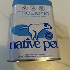 Native Pet Probiotic Gut Health Supplement for Dogs - 60 Scoops