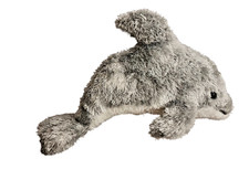 Aurora Dolphin Plush Stuffed Animal Gray White 9" Toy Marine Animal Plushie
