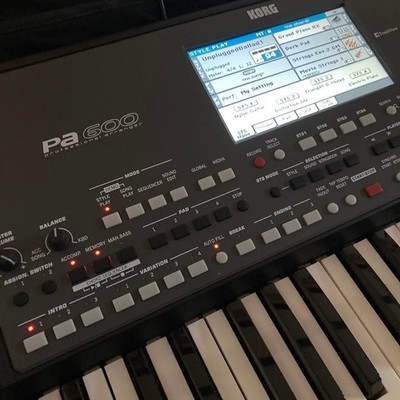 KORG Pa600 Professional Arranger Keyboard Tested w/Case Manual