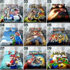 Super Mario Single/King Single/Double/Queen/King Bed Quilt/Doona/Duvet Cover Set