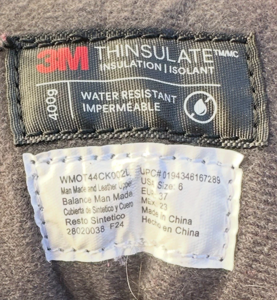 BOTAS DE NIEVE IMPERMEABLES OZARK TRAIL (TALLA 6) 400G 3M THINSULATE Foto 3 de 3