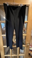 Chico  s Black Pull-on Seamed Trouser Pants Size 3