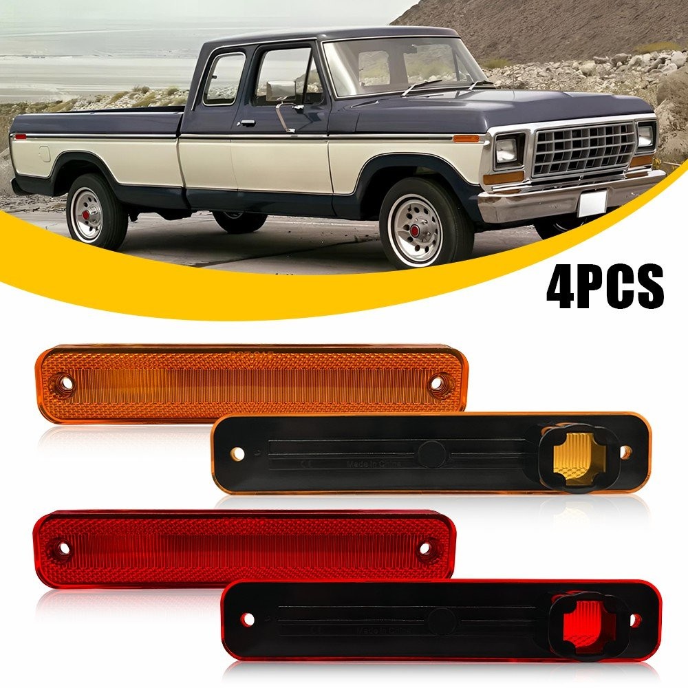 Front Rear Side Marker Light Housing For 1975-1991 Ford E-Series Econoline Van thumbnail 13