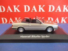 Die cast 1/43 Modellino Auto Maserati Biturbo Spyder Silver 1982 by MaXichamps