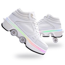 Roller Skate Shoes for Girls, Kids, Women, Men,Double-Row Skating Shoes,Retra...