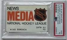 1979-80 Wayne Gretzky NHL Debut 1st Goal PSA Ticket/Media Pass Islanders Champs