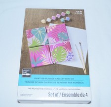 Mini Kit Quattro Tele Artist’s Loft Dipinto Per Numero Galleria #146 Foglie Verdi