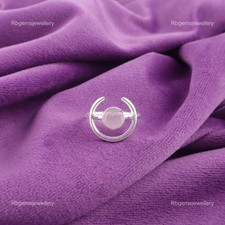 Rose Chalcedony Gemstone Daughter New Band Ring Jewelry Size All Size 925 Silver