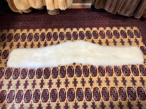 Polarfuchs Fuchs Pelz Umhang Pelzstola Polar Fox Real Fur Collar Volpe Stole XXL - Picture 13 of 16