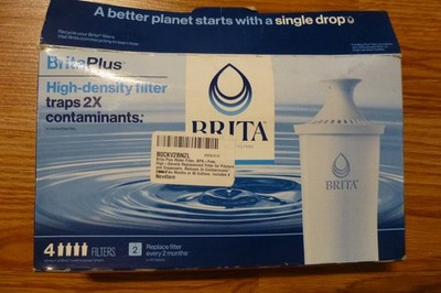 Genuine 3 Pack Brita Plus High Density Replacement Water Filters Cartridges USA