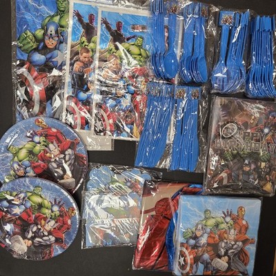 Avengers 166 Piece Birthday Kit for 20 Guests with Party Supplies