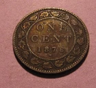 1876 H Canada Large Cent Penny - NICE Circulated Condition - 78SA