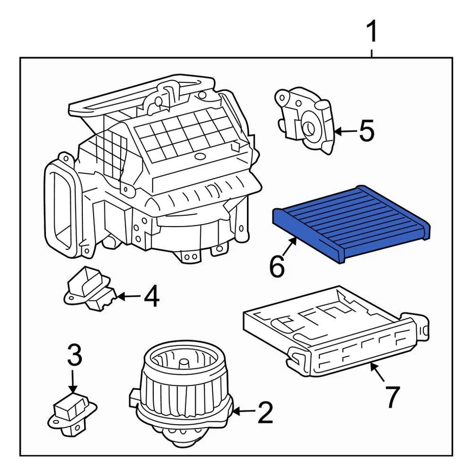 For Toyota Camry 2002-2006 Toyota 8713906030 Cabin Air Filter Foto 4 de 4