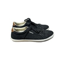 Taos Women's Star Burst Charcoal Wool Lace Up Comfort Sneakers Size 9.5