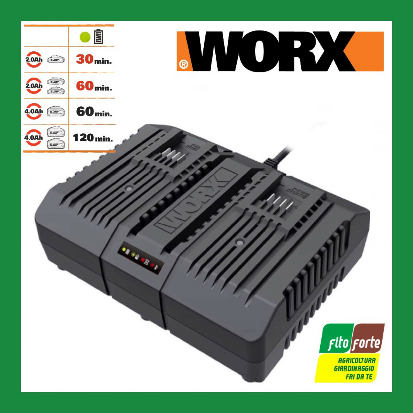 Miglior Caricatore Doppio Worx WA3883: Mai Più Senza Energia 20V