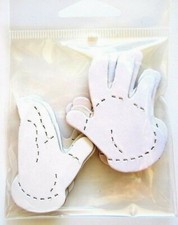 8 Chipboard Disney Mickey Mouse Hands Die-cut Handmade Embellishments 4 pair
