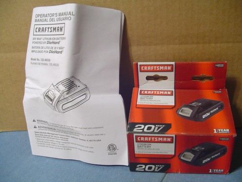 Craftsman 20V Max Lithium-Ion Battery