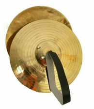 Unique Brass Manjira God Percussion Musical Instrument Hand Cymbal 10"Inch Jhanj