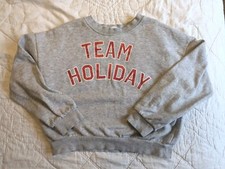 H M Kids Gray Sweatshirt Team Holiday Size 10