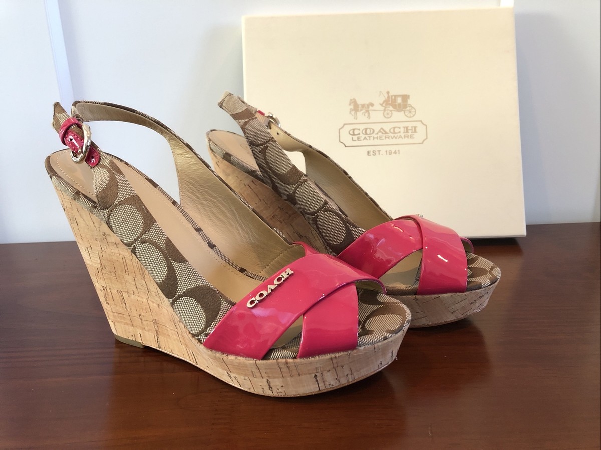 coach wedge sandals 8 | eBay