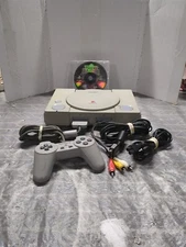 Sony PlayStation Video Game Console -With Tomb Raider Game 