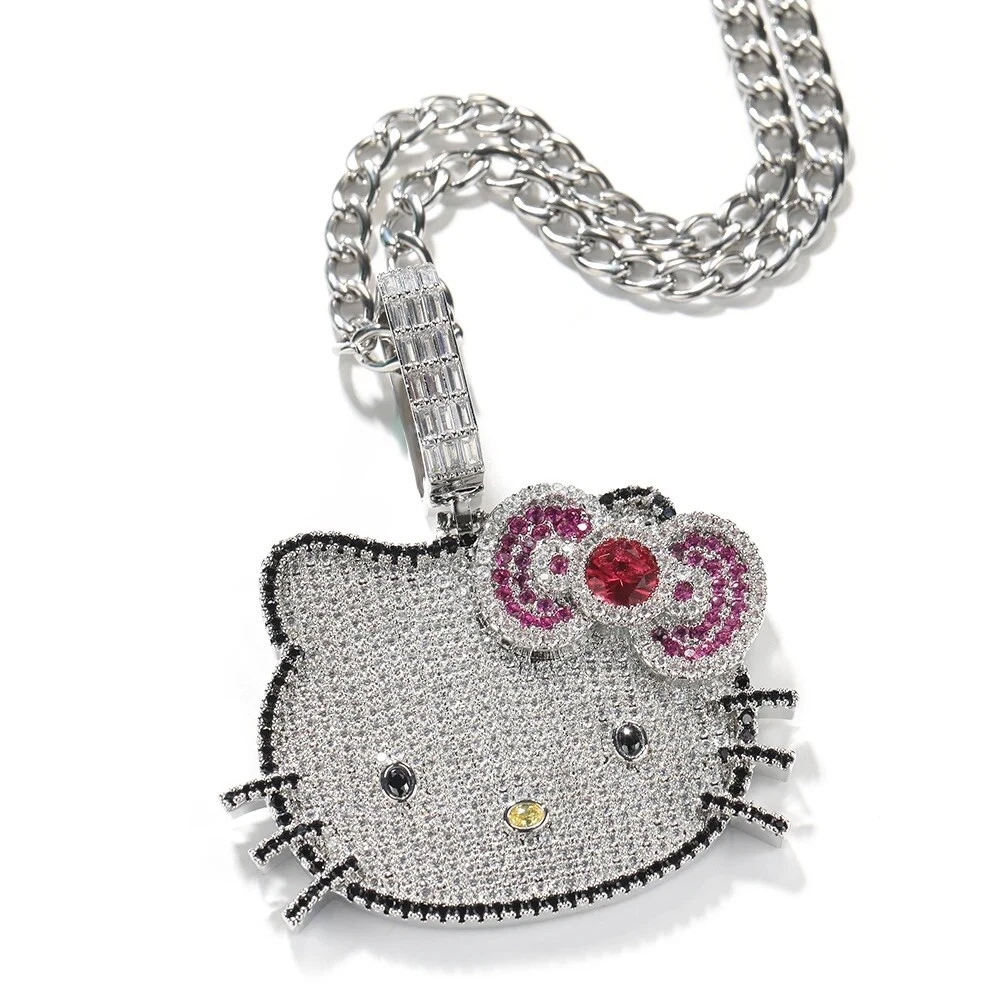 Hello kitty cheap diamond necklace
