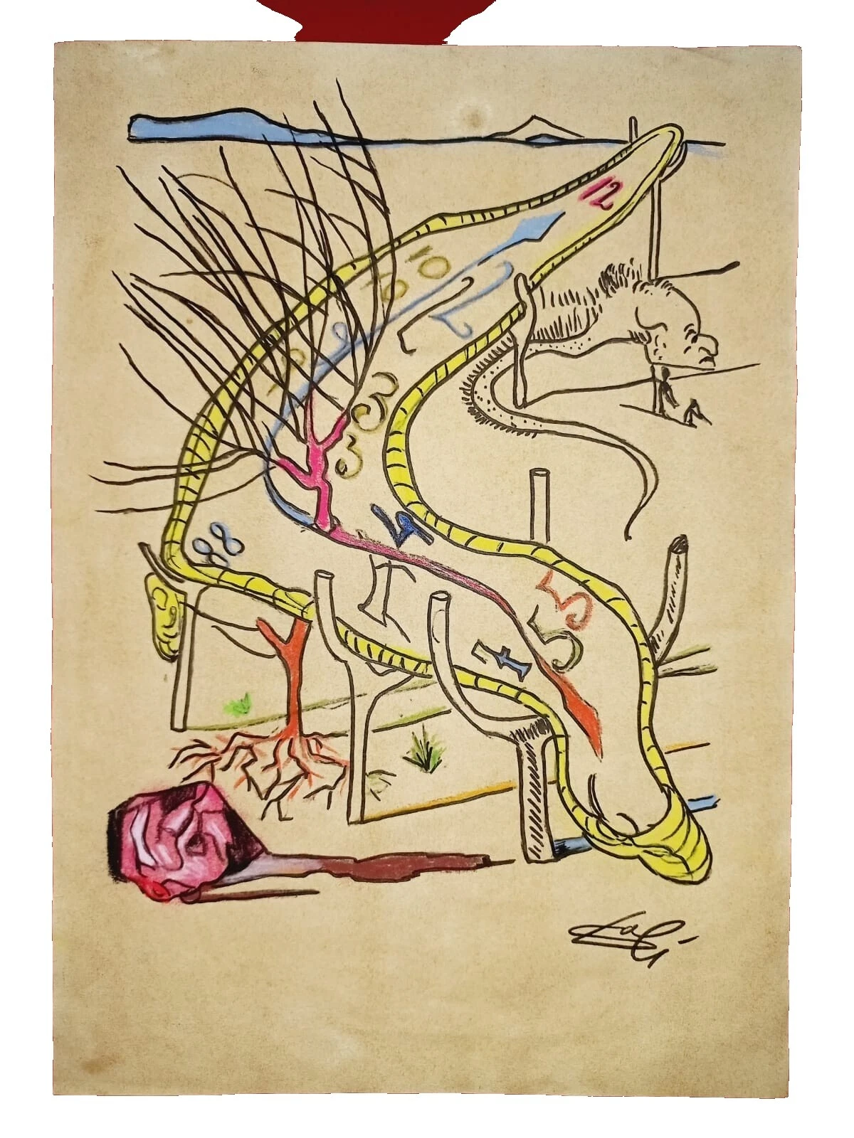 Salvador Dali Surrealism Art Drawings