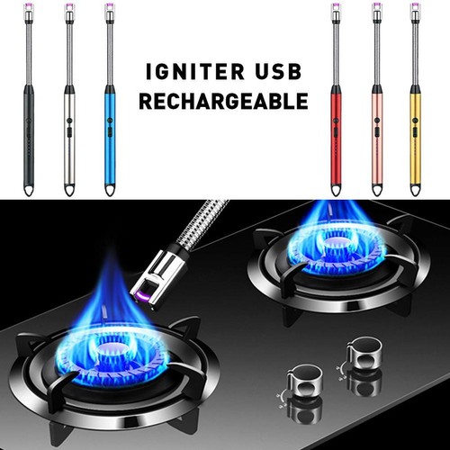 360° LED Electric Arc BBQ Lighter USB Windproof Flameless Plasma Ignition Hot J0 - Picture 2 of 27