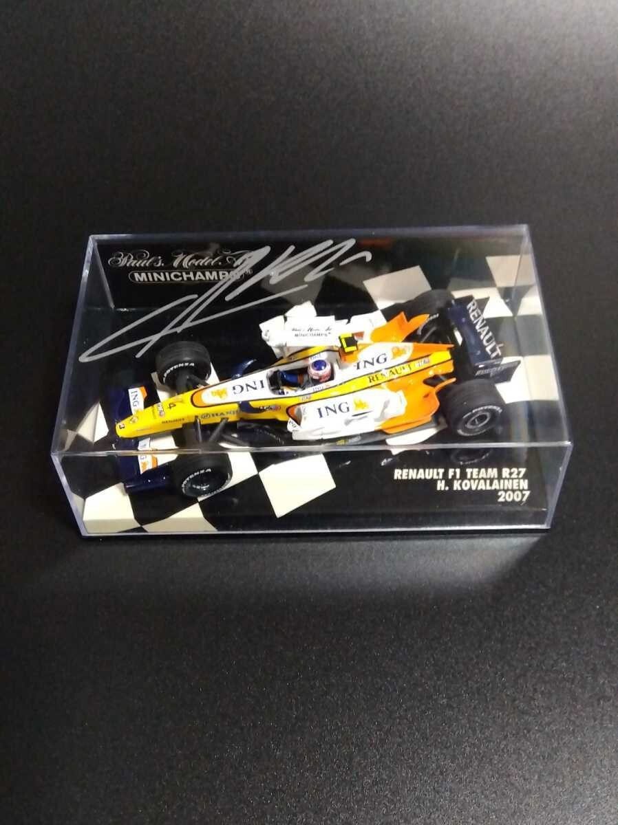 Minichamps Heikki Kovalainen Renault F1 Team R27 2007 Autographed