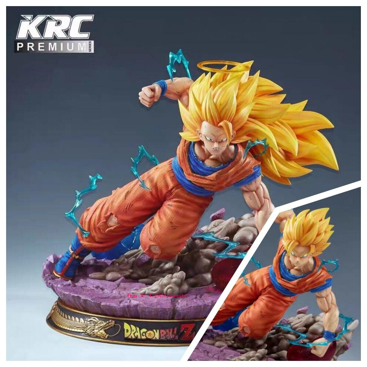 KRC Studios Dragon Ball Super Saiyan 3 Goku 1/6 Two Heads Resin