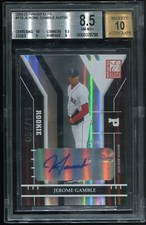 2004 Donruss Elite #176 Jerome Gamble Rookie Card Auto RC /750 BGS 8.5 NM-MT+. rookie card picture