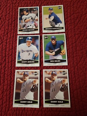 (5) Milwaukee Brewers 2004 Upper Deck Vintage  MLB  trading cards