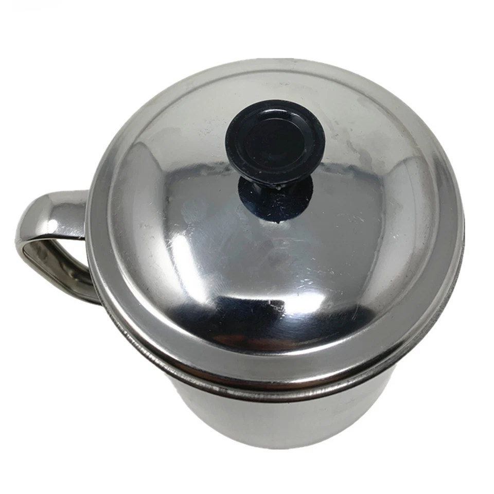 1/2/3 件装 24 盎司 (700 毫升) 防锈锡杯带盖和野营手柄 — 第 3/4 张图片