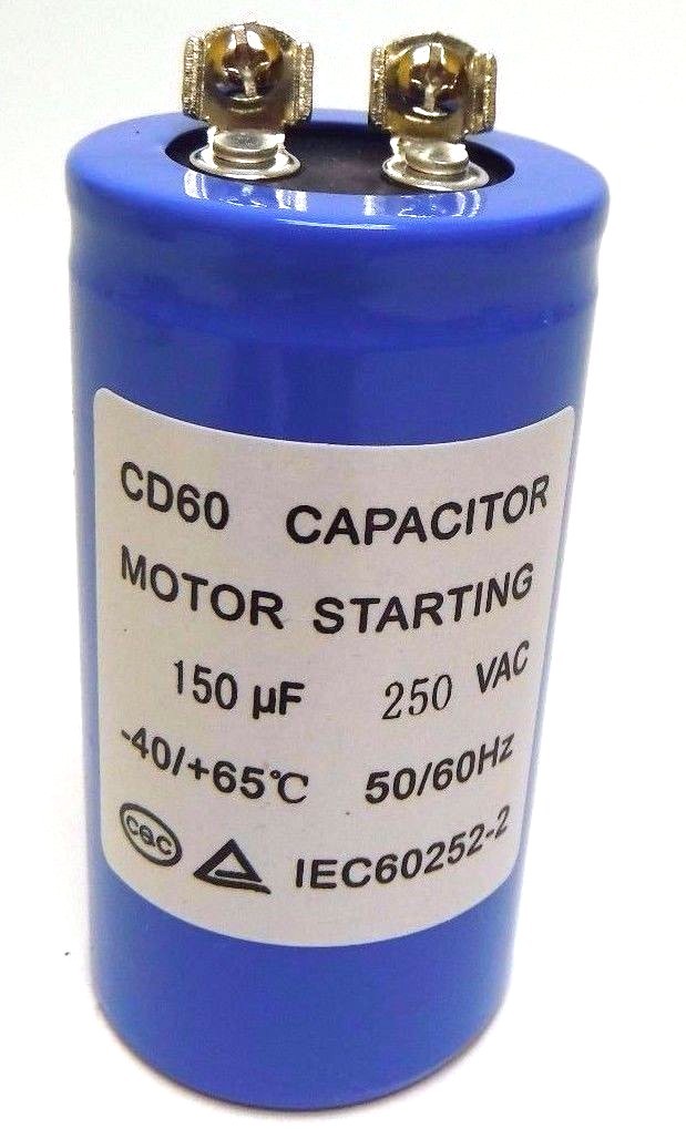 CD付き　MARCO COMUN EUROPEO 150uF mfd 250V AC MOTOR STARTING CAPACITOR CD60 42x80mm