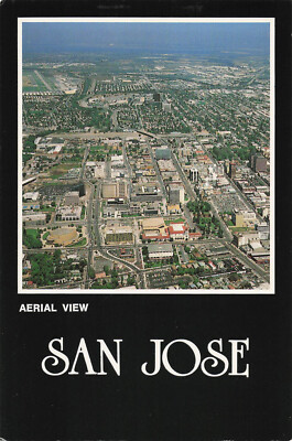 Postcard Aerial View of San Jose California, CA