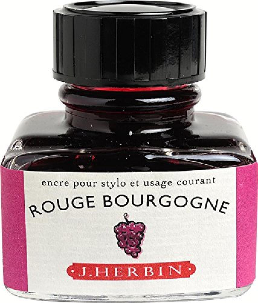 (TG. 5.5 x 5 x 5 cm) Herbin 13028T Inchiostro, Rosso Borgogna, 5.5 x 5 x 5 cm -