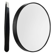 10X Magnifying Makeup Mirror, Round Mirror 2 Suction Cups Facial Makeup Cosme...