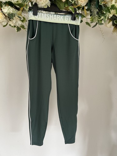 Gymshark Recess Joggers Womens Size XS & S Green Jogging Bottoms Trousers OX14 - Picture 3 of 24