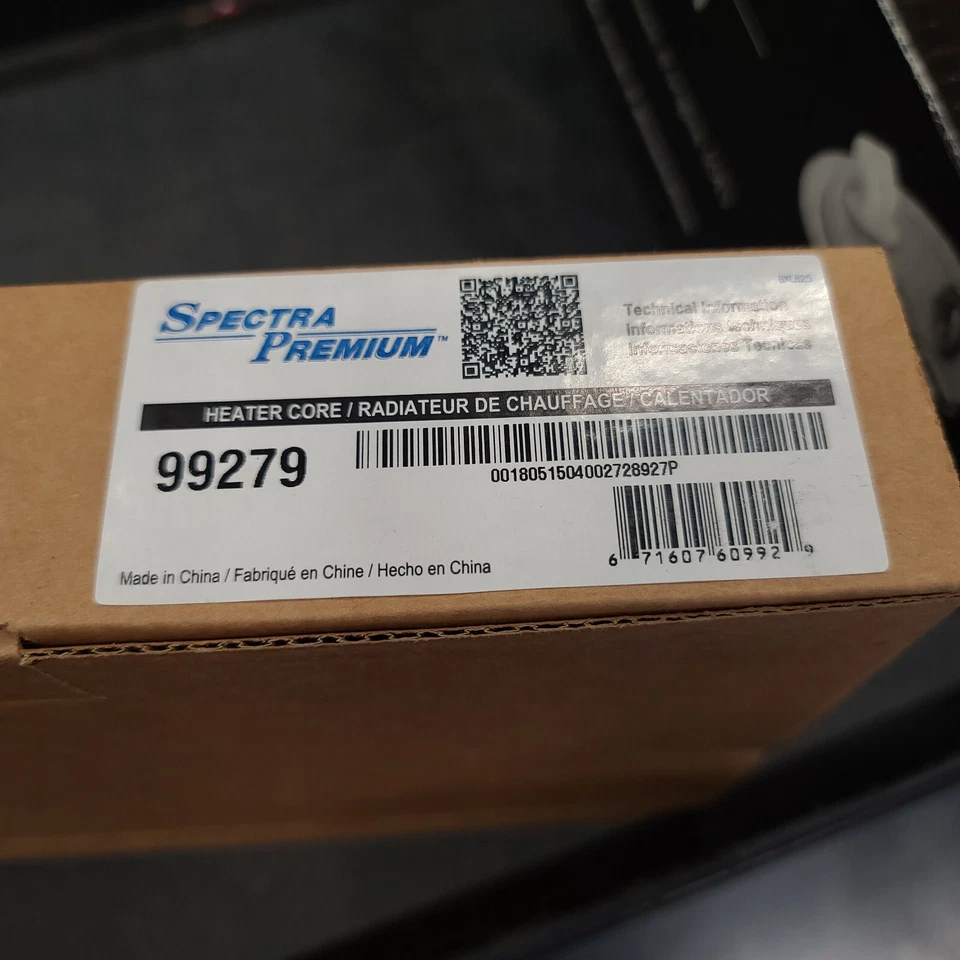 Núcleo de aquecedor Spectra Premium 99279 alumínio HVAC compatível com 1998-2002 Mazda 626 - Imagem 4 de 4