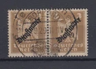 German Reich Dienst D 105 Horizontal Pair 3 Pf Stamped /2
