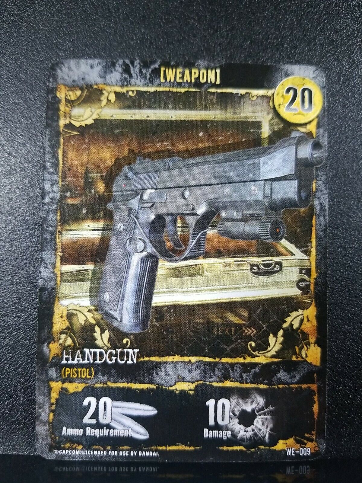 Resident Evil Deck Building Game Weapon 2010 新しい季節 Handgun 公式ストア Replacement