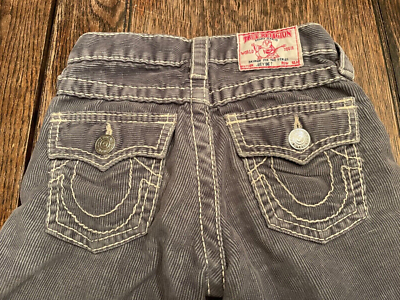 TRUE RELIGION Joey Big T kids size 6 corduroy flare boot cut pants