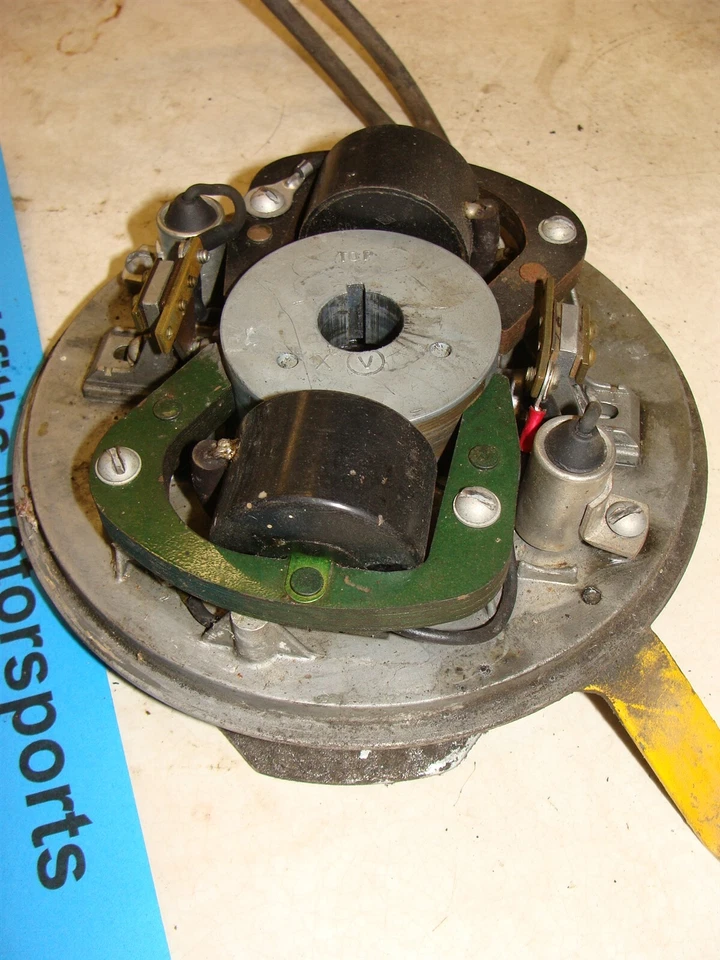 1940's Goodyear Sea-Bee outboard Gale OMC 5hp 025-3564 ignition coil point plate - Image 4 of 4