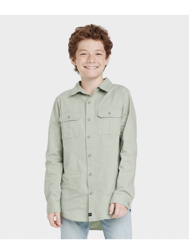 green emerald velvet dress KIDPIK Boys Long Sleeve Roll Up Button Down Linen Blend Dress Shirt, Size:  XXS (4) main image 0